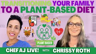 Transitioning Your Family to a Plant Based Diet | Chef AJ LIVE! with Chrissy Roth