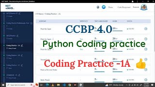 Python coding Practice-1A | NXT Wave ccbp | #nxtwave #ccbpacademy #ccbpintensive #python #ccbp