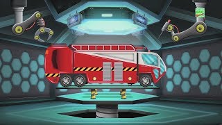 Future Fire Truck | Car Garage | Cartoon Car | Futuristic Remodel Vehicles For Children