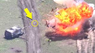 Russian tanks had never met such a fire trap before. Look what happened!