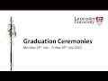 Lancaster University Graduation 10:30am Tuesday 26 July 2022