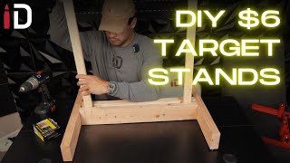 DIY Target Stands for Shooting Targets for only $6