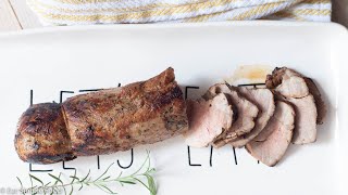 Easy and Fast Pork Tenderloin with Balsamic Vinegar and Rosemary Recipe - Eat Simple Food