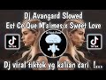 DJ AVANGARD SLOWED - DJ AVANGARD X SWEET LOVE X EST CE QUE TU M'AIMES DJ YORDAN VIRAL TIKTOK TERBARU