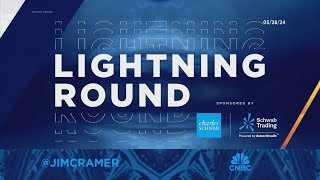 Lightning Round: Apple is a buy here, says Jim Cramer