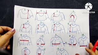 Princess cut Blouse Part-1 (Back cutting)/ பிரின்சஸ் கட் பிளவுஸ் கட்டிங் பகுதி -1