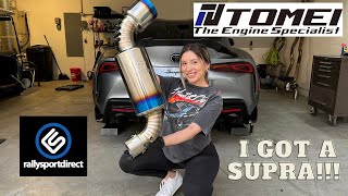 MK5 Supra Tomei Dual Exhaust Install + Sound clips