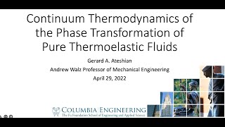 Continuum Thermodynamics of the Phase Transformation of Pure Thermoelastic Fluids