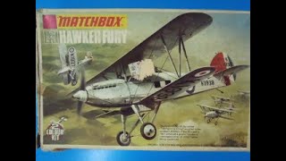 Classic 1973 Matchbox Lesney 1/72 Hawker Fury Model Kit box \u0026 sprue review ref PK-1