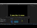 how to move text in premiere pro t text esc v move