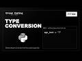 Python Type Conversion | Python Syntax to Fall Asleep To