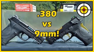 FMJ Battle! .380 vs 9mm Full Metal Jacket Ballistic Gel Test! Which Caliber is the BEST?