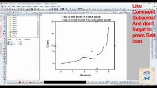How to break X and Y axis in origin graph