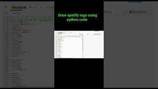 drawing #spotify #logo using #python #code #programming #technology #tech #compiler #coding #trinket