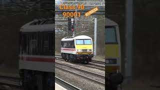 Class 90 90001 intercity train royal Scot locomotive services #trains #railway