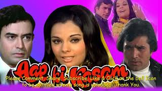 Original singer Kishore Da in Aap Ki Kasam (1974) - Zindagi Ke Safar Mein