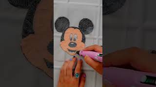 3D pen se banana Mickey Mouse #3d # #craft #shorts