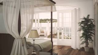 3d fly-through animation of interior on Bali island/Indonesia