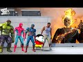 GTA 5 : FRANKLIN AND SHINCHAN  & ALL AVENGERS FIGHT WITH GHOST RIDER TO SAVE AVENGERS IN GTA 5