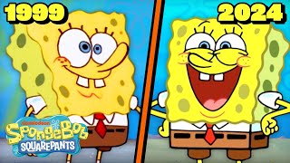 SpongeBob Characters - Then vs. Now 🎥 | 52 Minute Compilation | SpongeBob
