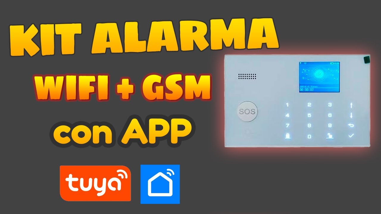 Kit De Alarma WiFi GSM Con APP Tuya Smart Y Smart Life 🤑 Sin Cuotas De ...