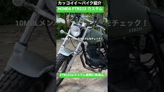 イカした【FTR223】カスタムを見せてみろっ！オシャレなFTR223ライダーの大人カスタムを紹介(切り抜き)#shorts