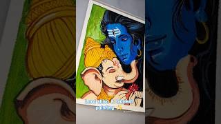 Lord Shiva and Ganesh painting ✨🔱 #shorts #youtube #shiv #ganesh #painting