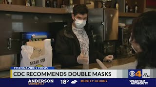 CDC: 2 masks more effective than 1