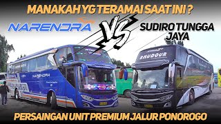 PESAING BARU STJ DI JALUR PONOROGO..!! SAMA-SAMA UNIT SCANIA PREMIUM! PO. NARENDRA TRANS #SINGOBALAP