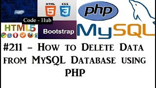 #211 How to delete data from mysql database using php ?
