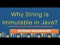 Why String is Immutable and Final in Java?