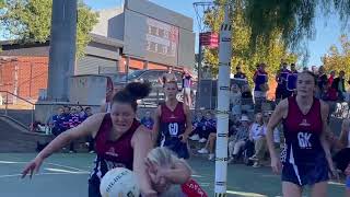 Sandhurst v Gisborne final quarter round 2 - 2024 BFNL A grade netball