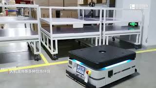 AGV 無人搬運車\u0026AMR自主移動機器人 迦智IPLUSMOBOT EMMA系列應用於工廠物流搬運解決方案