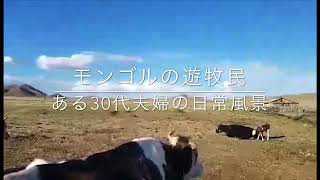 This is a scene of the nomads of Mongolia./モンゴルの遊牧民