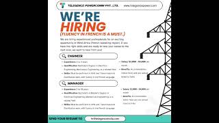 Telegence power Pvt Ltd# Electrical# Mechanical # Engineer # Transmission