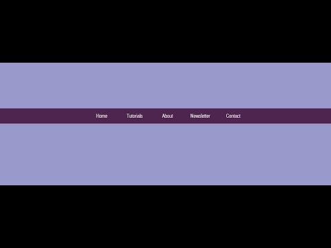 Center align navigation menus Center align navigation menus