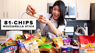 We Mixed 81 Chips To Make Mozzarella Sticks