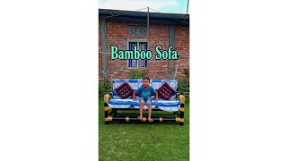 Bamboo furniture making|| sofa making ata home with bamboo 😍 bamboo crafting #shorts #short