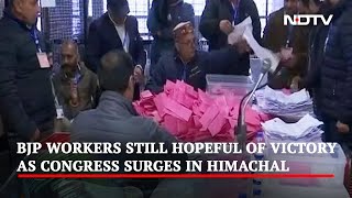 Himachal Election Results: BJP Workers Still Hopeful Of Victory As Congress Surges In Himachal