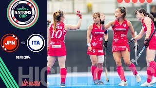 FIH Hockey Women's Nations Cup 2023-24 - Match 13, Highlights - Japan vs Italy | #FIHNationsCup