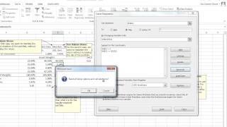 Solver and Portfolio Optimization Example