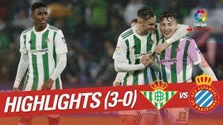 Resumen de Real Betis vs RCD Espanyol (3-0)
