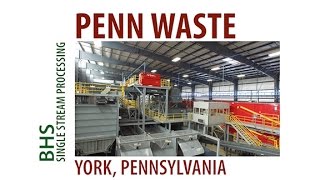 Single Stream Recycling System Overview: 35-tph Penn Waste MRF