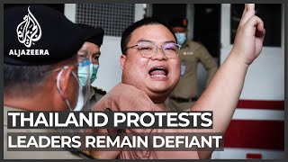 Thai protest leaders remain defiant behind bars