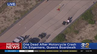 1 killed in motorcycle crash on Queens boardwalk