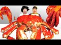 Mukbang Giant King Crab Spicy Seafood Boil 대왕 킹크랩 매운대왕해물찜 먹방 HUBA