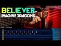 BELIEVER - Imagine Dragons - Guitar Tutorial TABS | Guitarra Cover Christianvib