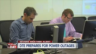 DTE Energy prepares for power outages.