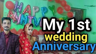 My first wedding anniversary ❤️😘😍, कुछ पुरानी यादें ताजा...😘😘#love #anniversary #wedding #video