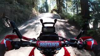 2021 Honda Crf 300L Rally ride out Redwood House Road (GoPro issues)